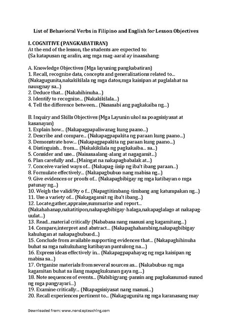 cog in tagalog|Cognitive in Tagalog.
